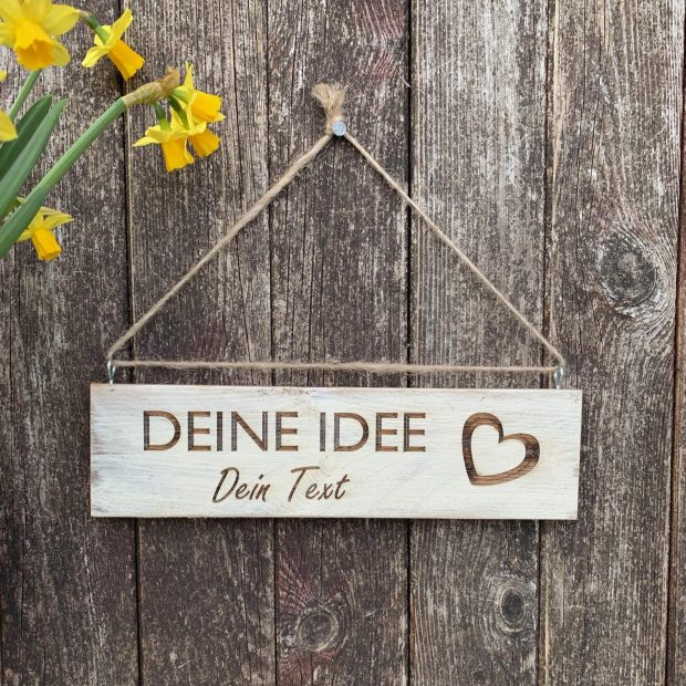 Namensschild im Shabby-Look