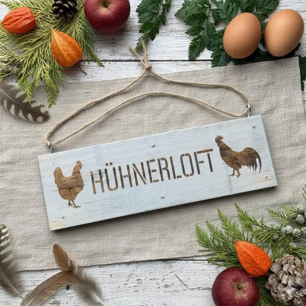 Hühnerloft, hellgrau
