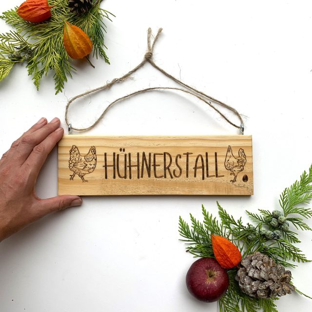 Hühnerstall — Hahn und Henne