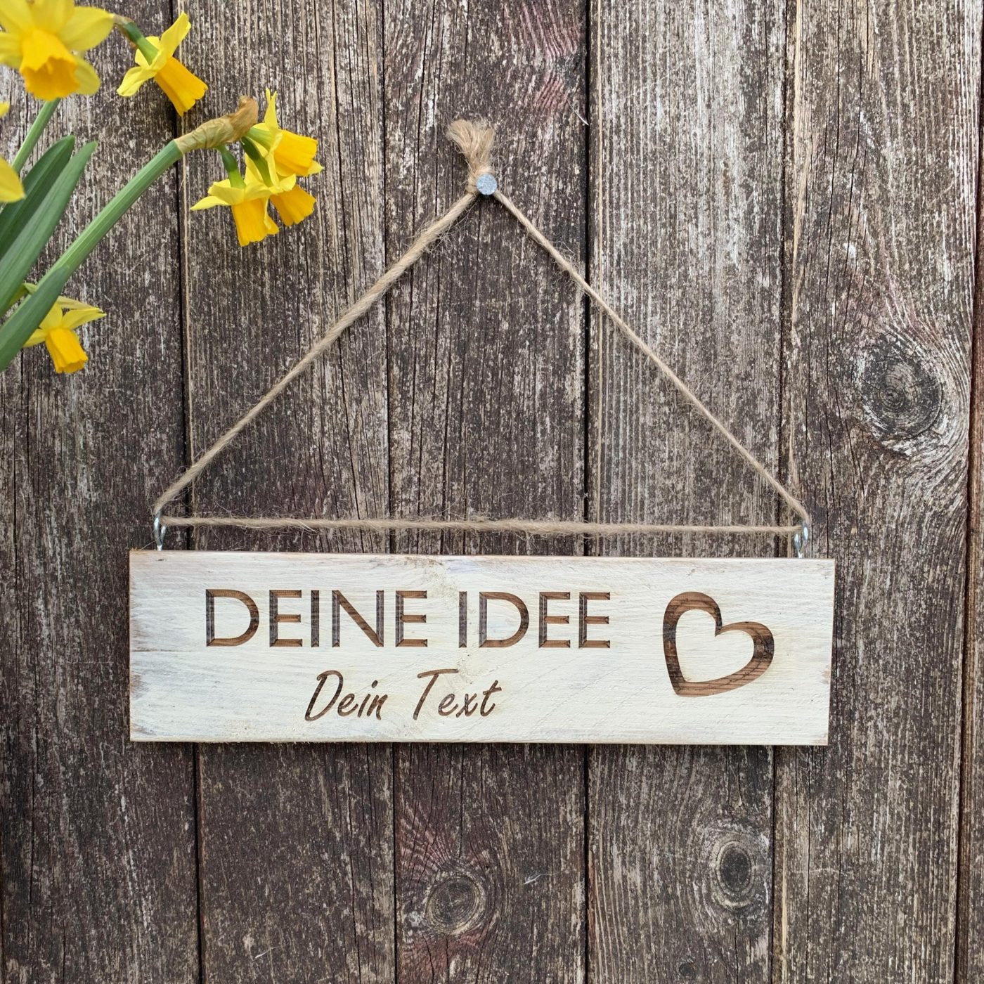 Namensschild im Shabby-Chic — Nature Roadshop